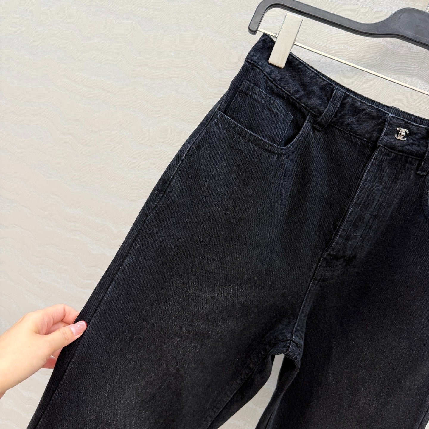 Calça de ganga Chanel