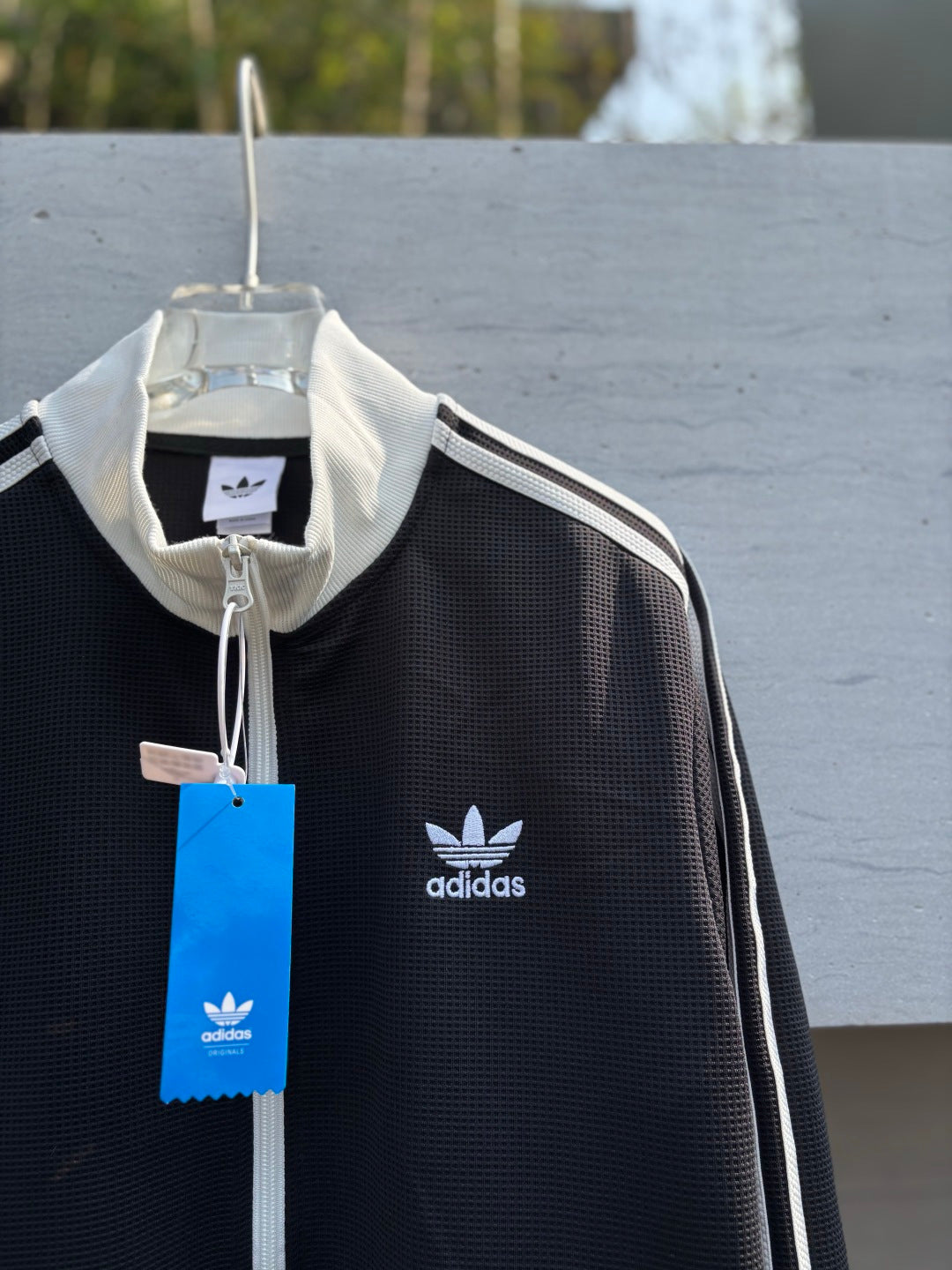 Adidas Originals Malha Track Top Negro + Blanco