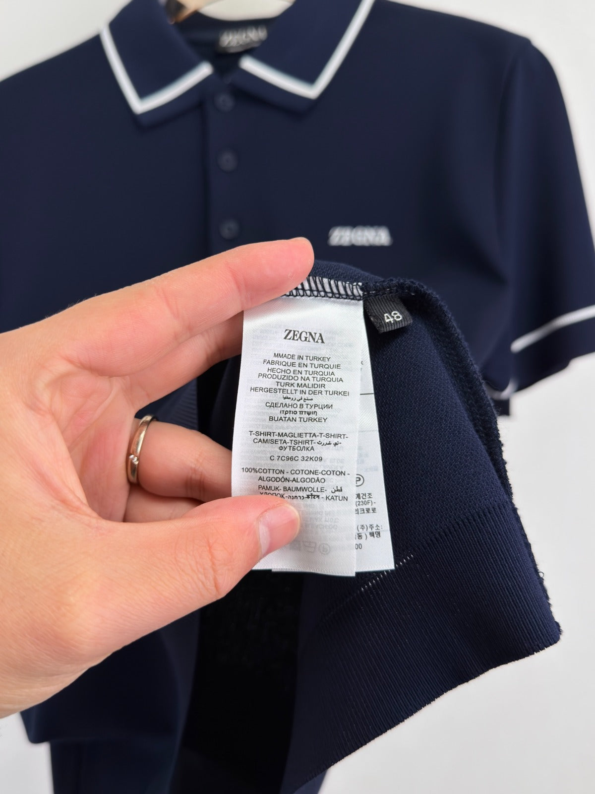 Zegna 100% cotton Polo shirt