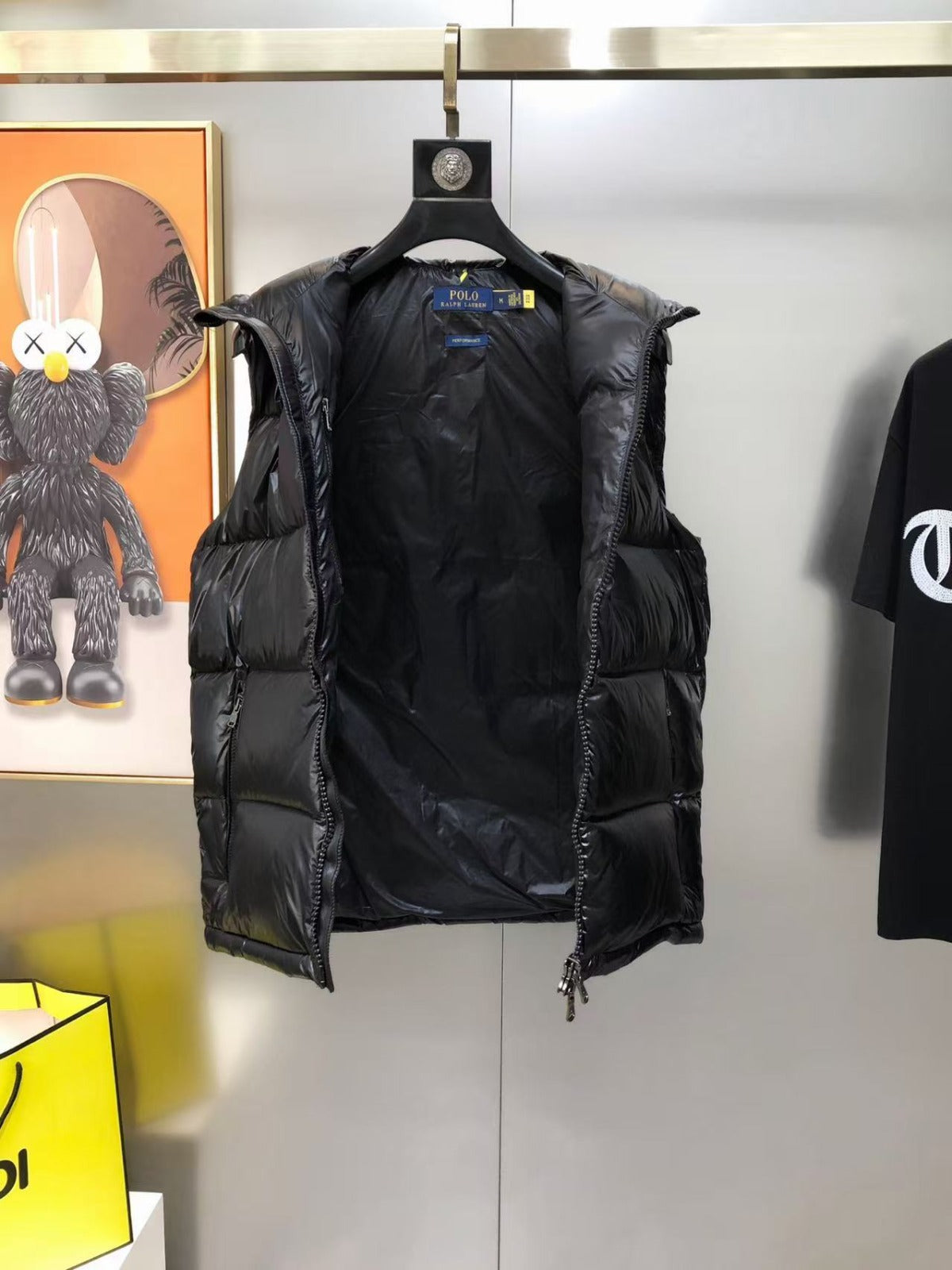 Ralph Lauren feathered vest (shiny)