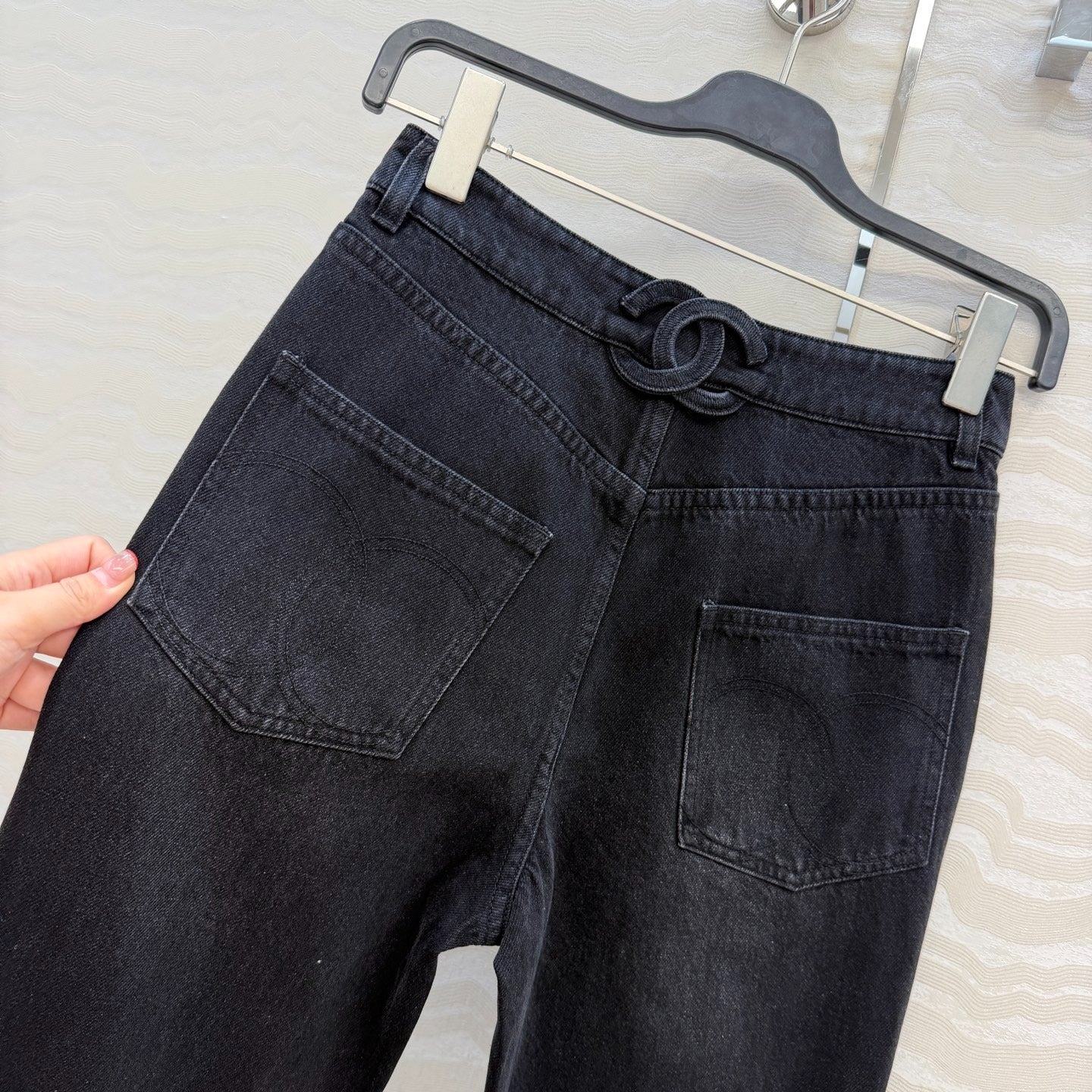 Calça de ganga Chanel