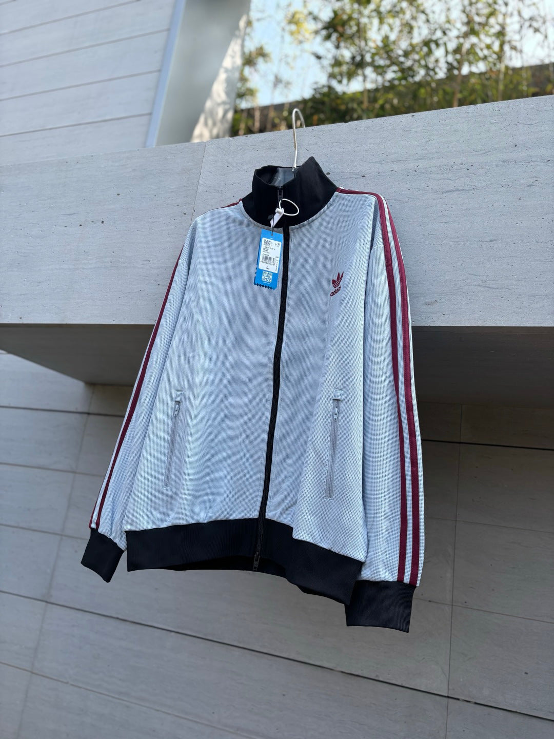 Adidas Originals Knit Track Top Azul + Negro + Burdeos