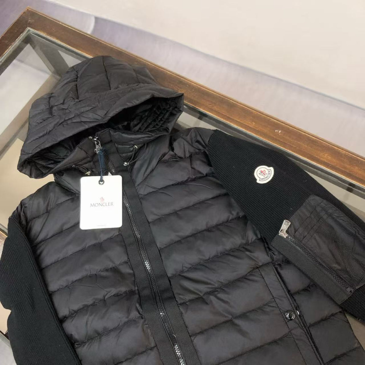 Moncler quilted hoodie
