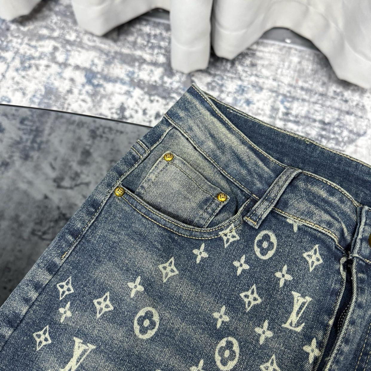 Calça de ganga LV Louis Vuitton slim fit