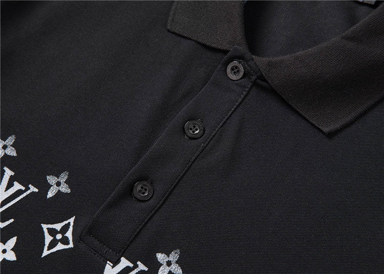 Gradient monogram printed LV Louis Vuitton polo