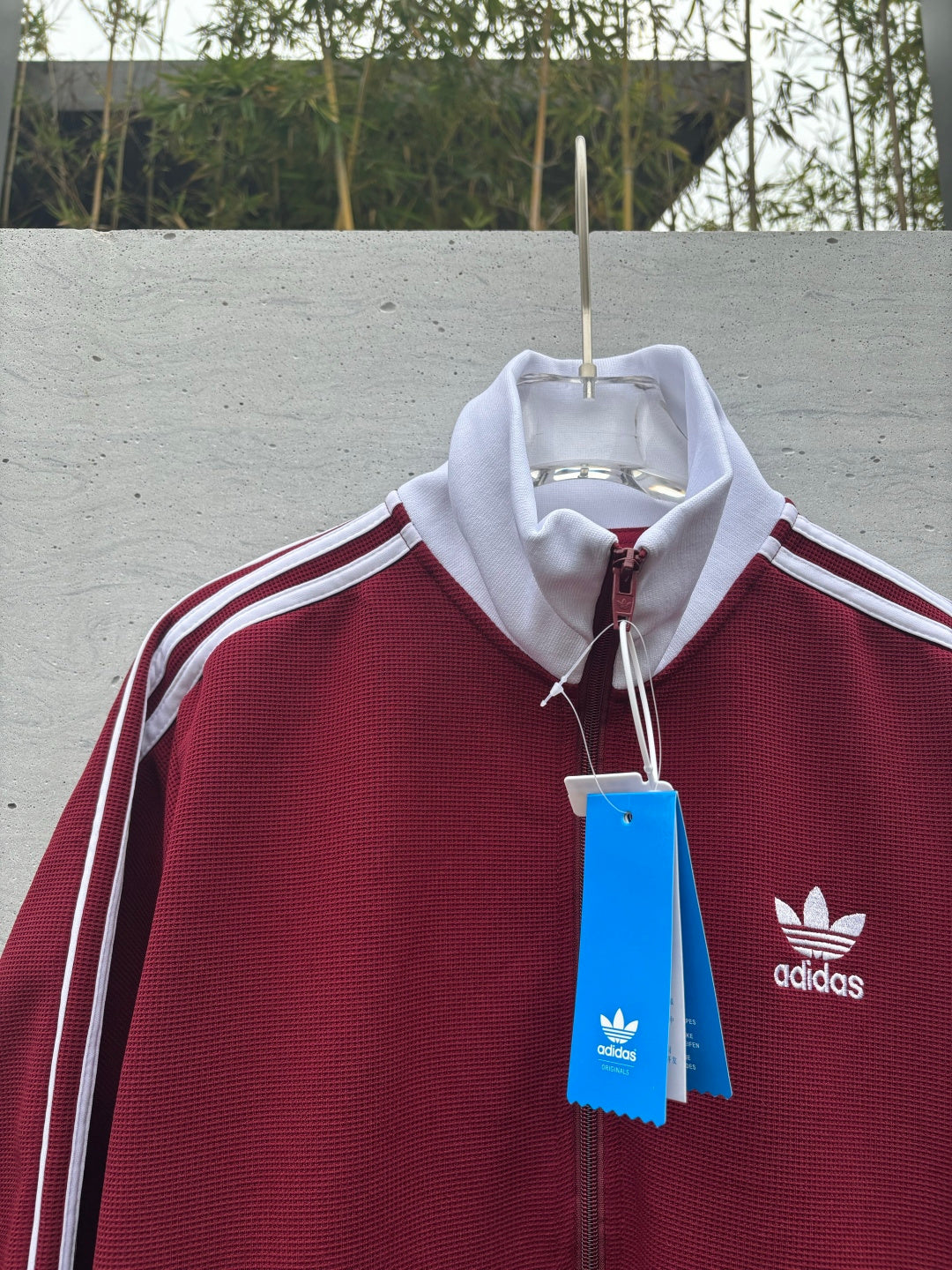 Adidas Originals Knit Track Top Rojo + Blanco