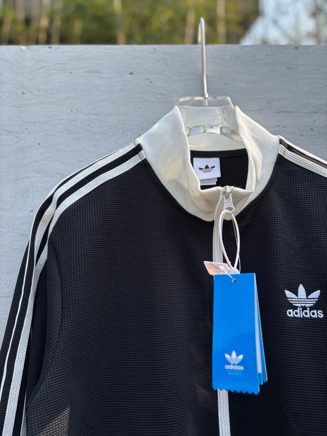 Adidas Originals Malha Track Top Negro + Blanco