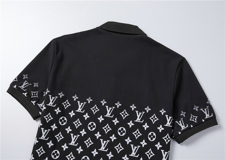 Gradient monogram printed LV Louis Vuitton polo
