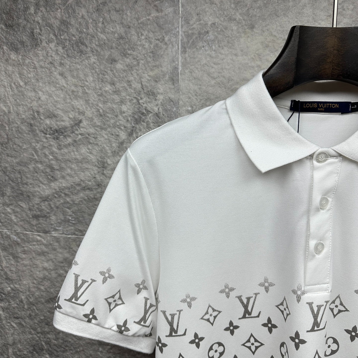 Gradient monogram printed LV Louis Vuitton polo