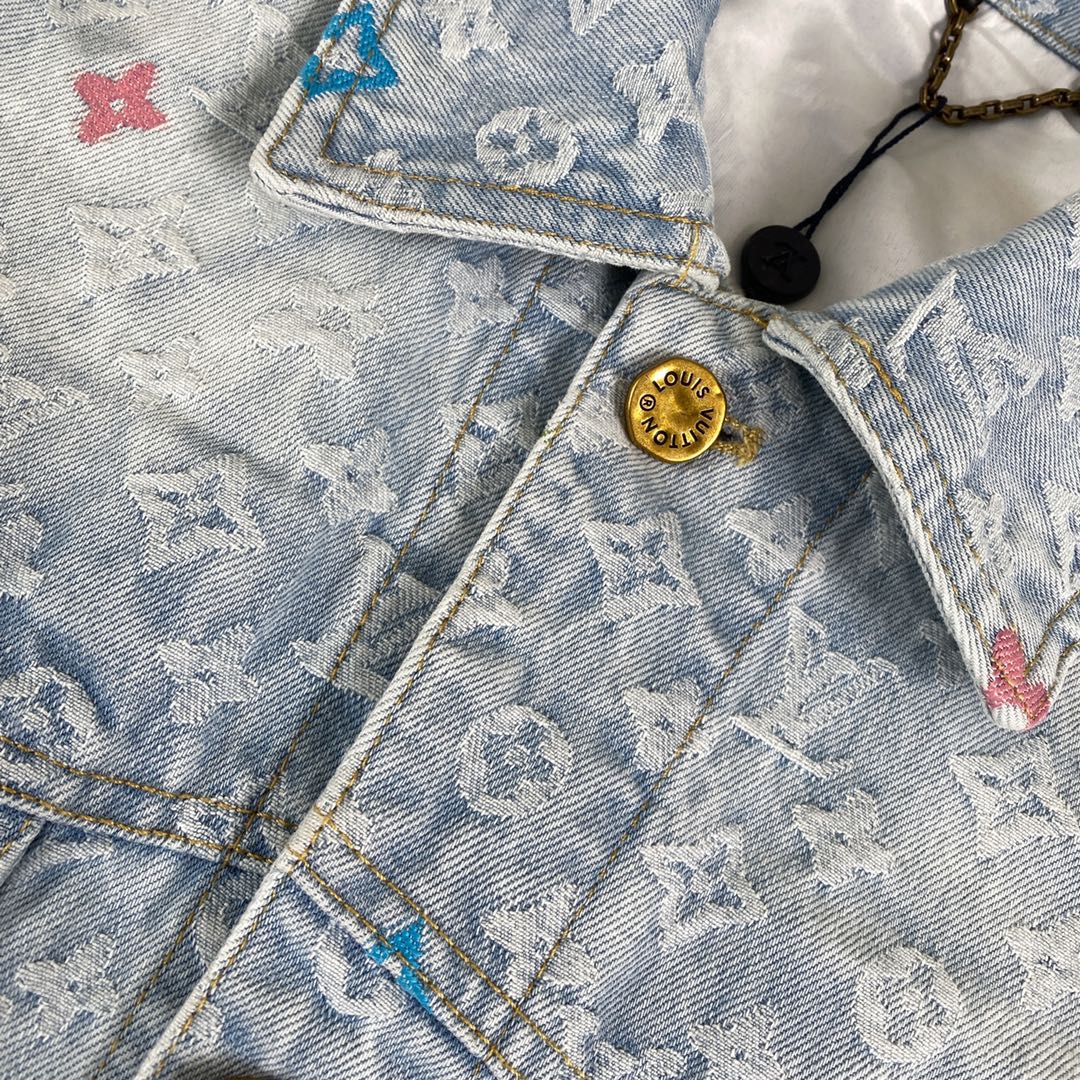 Conjunto LV Louis Vuitton Denim Monograma