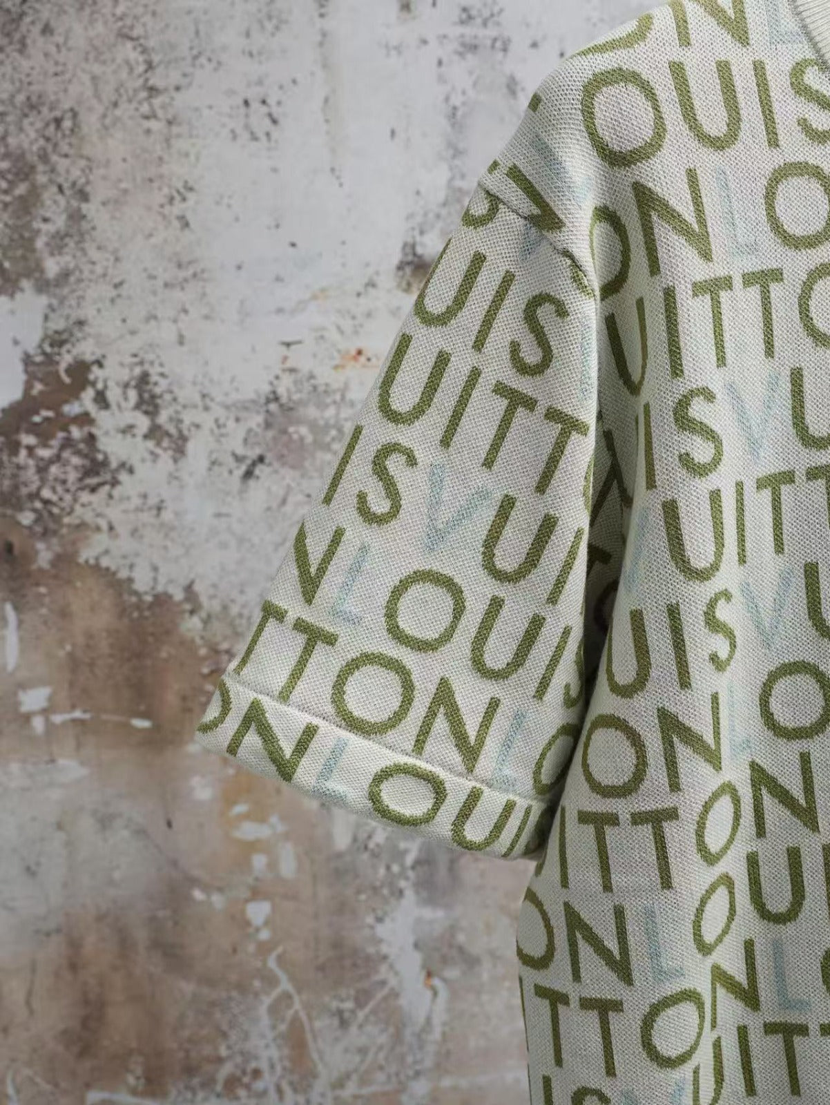 Camisola manga curta LV Louis Vuitton Monograma