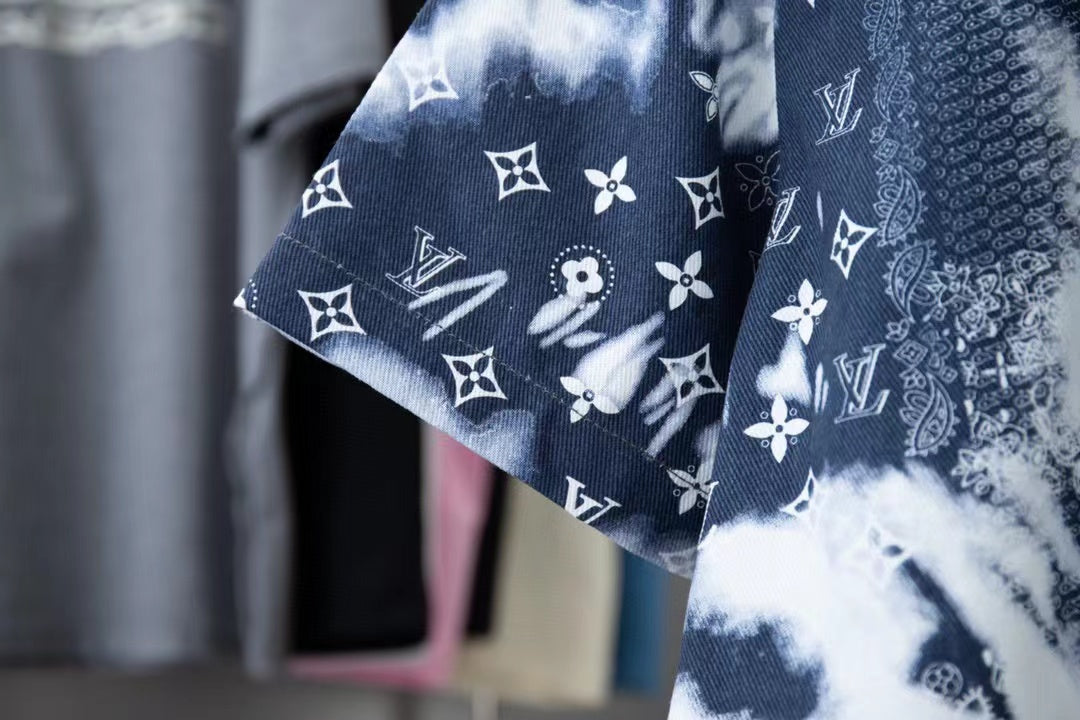 Conjunto LV Louis Vuitton Monograma em ganga