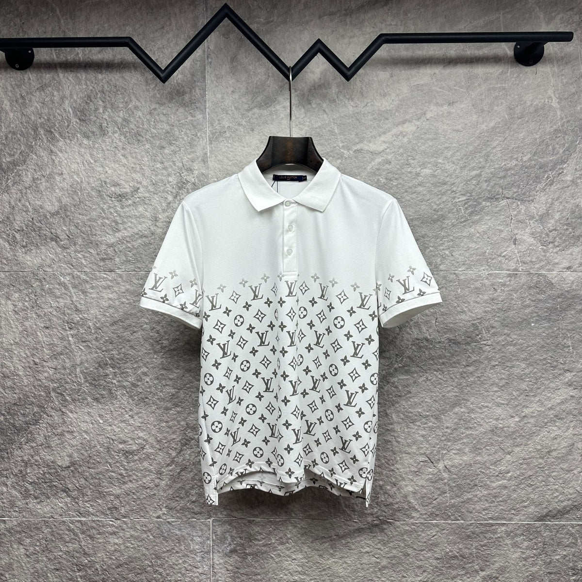Gradient monogram printed LV Louis Vuitton polo