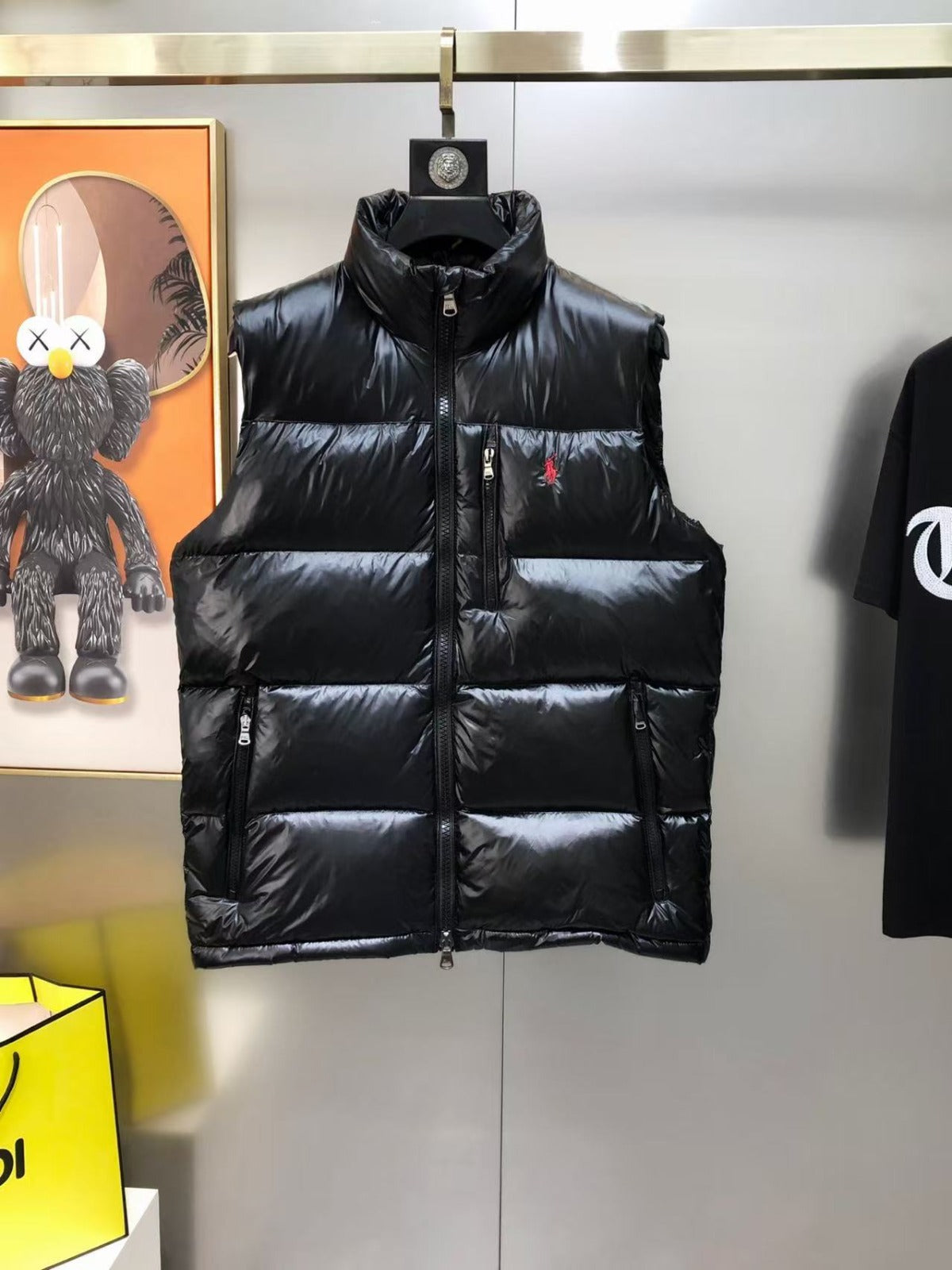 Ralph Lauren feathered vest (shiny)
