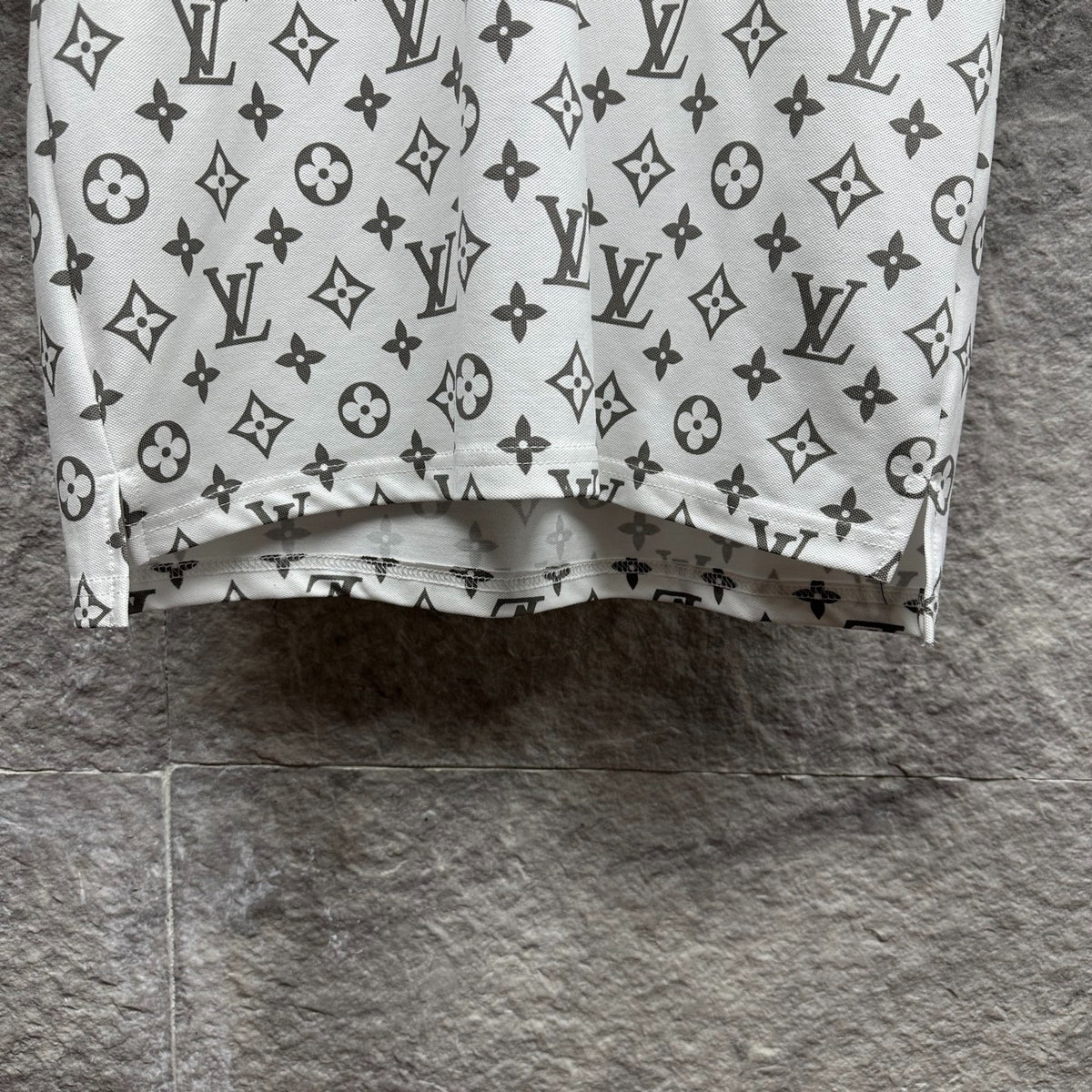 Gradient monogram printed LV Louis Vuitton polo