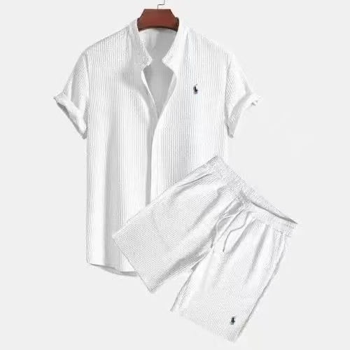Conjunto Ralph Lauren em tecido seersucker