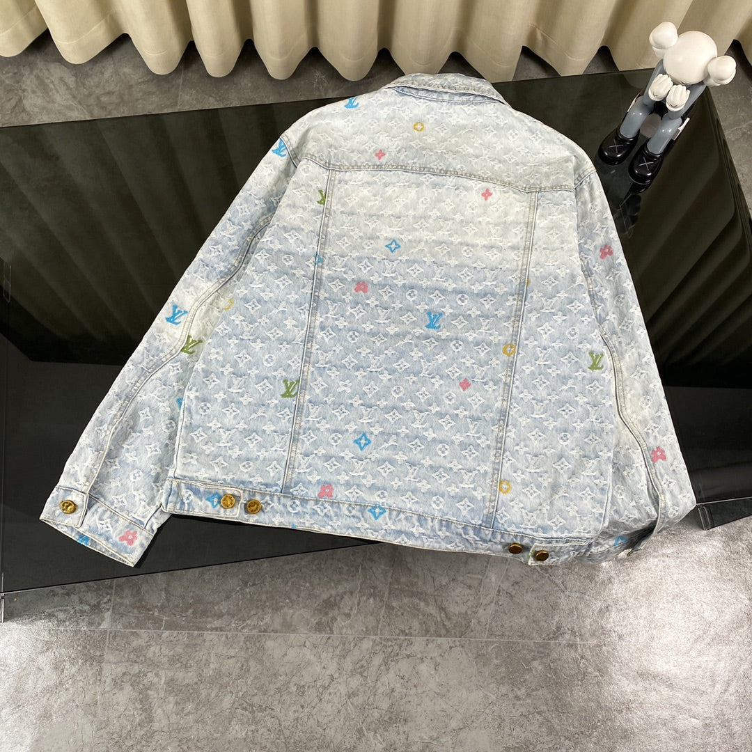 Conjunto LV Louis Vuitton Denim Monograma