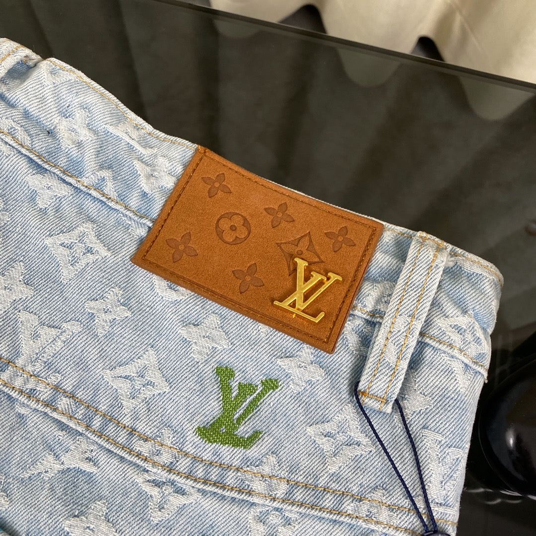 Conjunto LV Louis Vuitton Denim Monograma