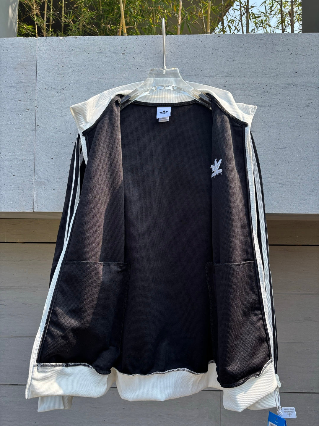 Adidas Originals Malha Track Top Negro + Blanco