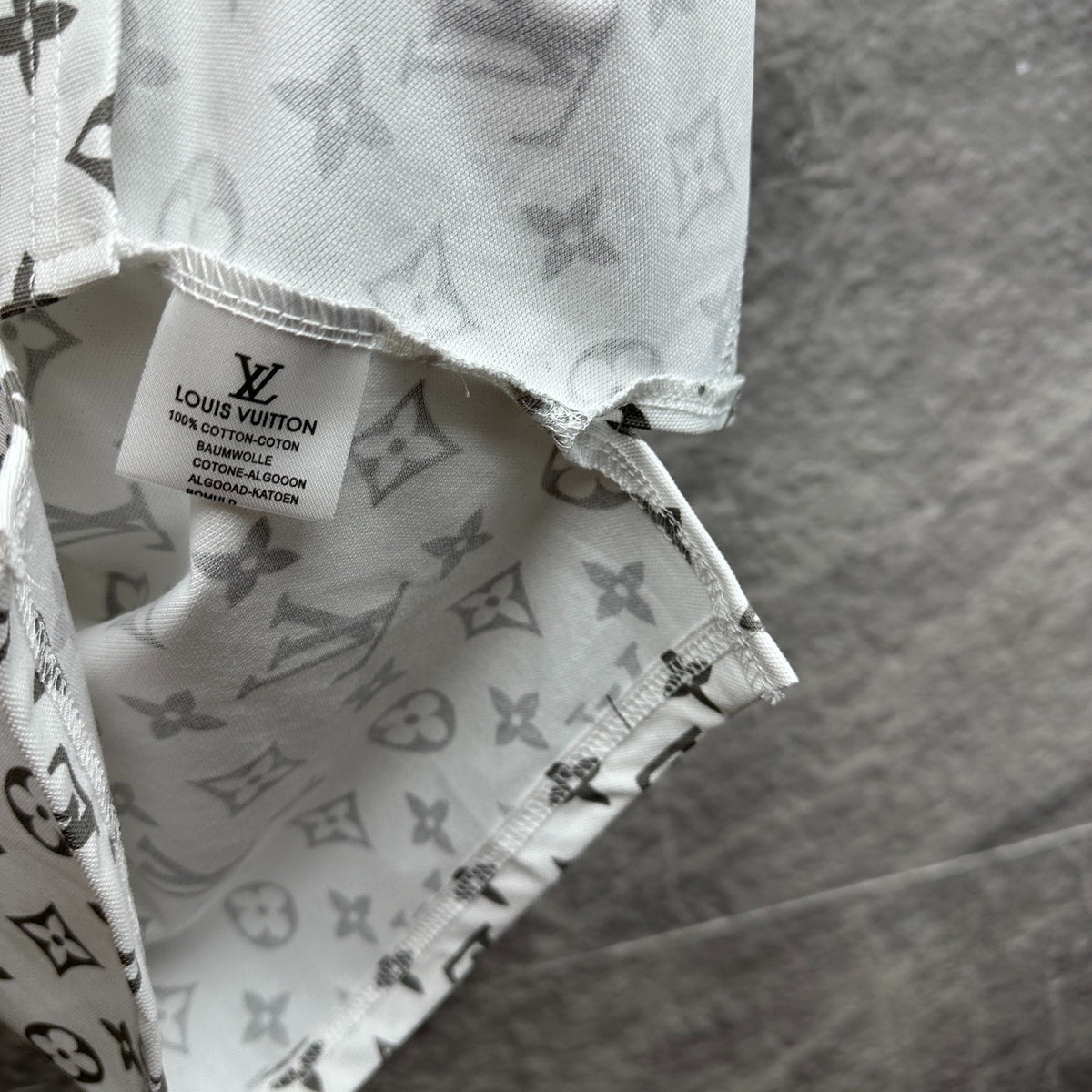 Gradient monogram printed LV Louis Vuitton polo