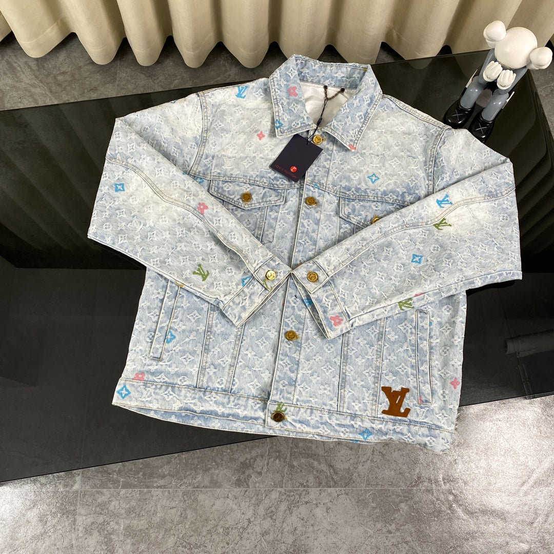 Conjunto LV Louis Vuitton Denim Monograma