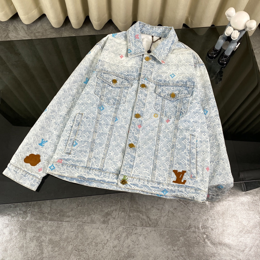 Conjunto LV Louis Vuitton Denim Monograma