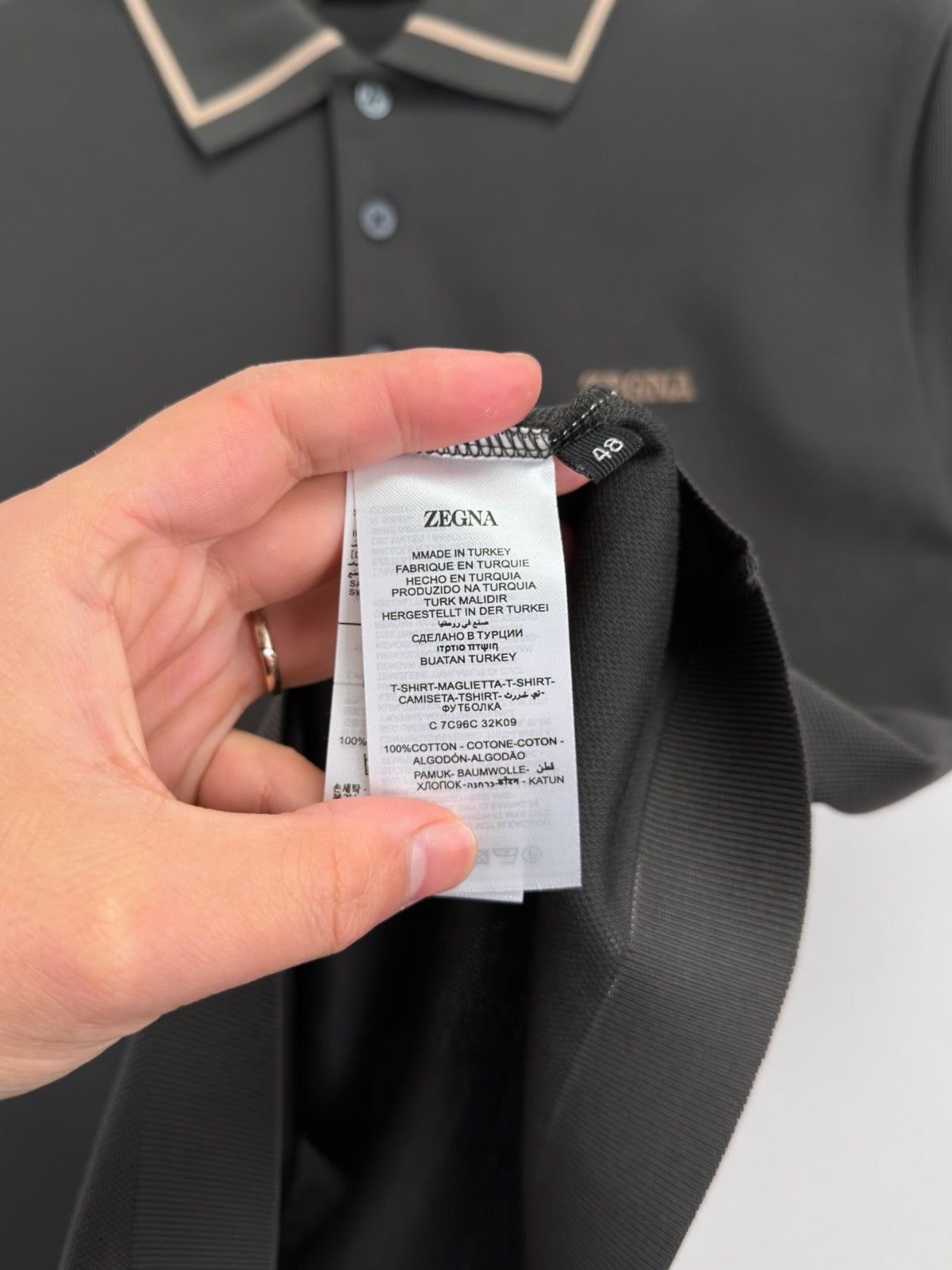 Zegna 100% cotton Polo shirt