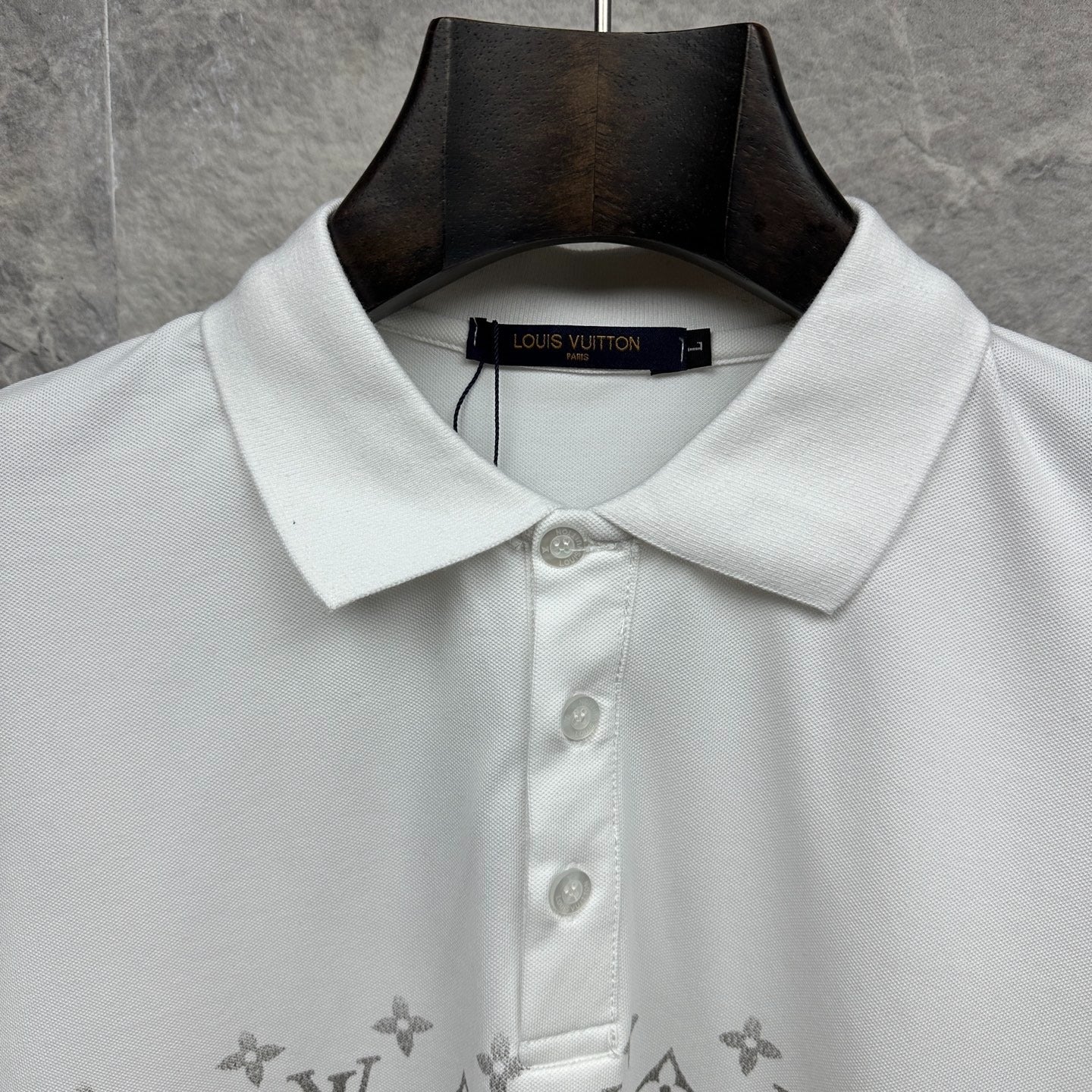 Gradient monogram printed LV Louis Vuitton polo