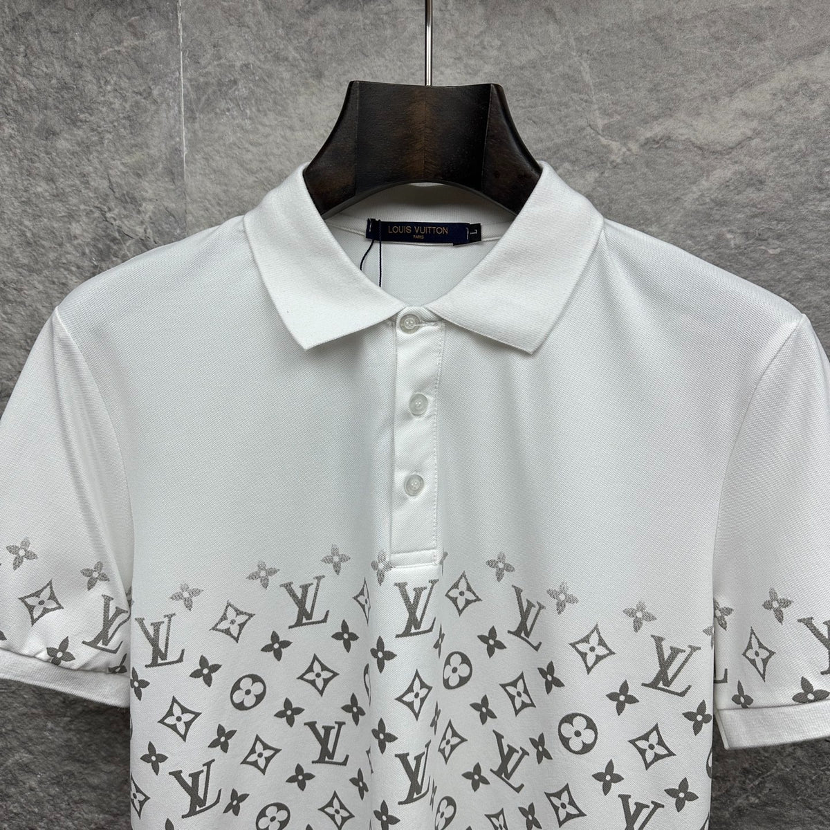Gradient monogram printed LV Louis Vuitton polo