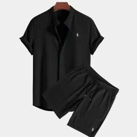 Conjunto Ralph Lauren em tecido seersucker