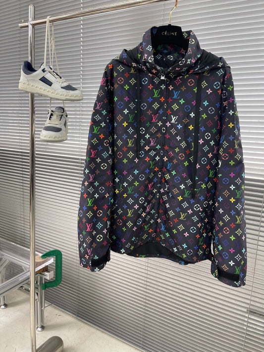 Chaqueta cortavientos con capucha LV Louis Vuitton Monogram