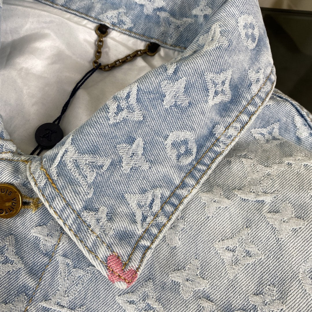 Conjunto LV Louis Vuitton Denim Monograma