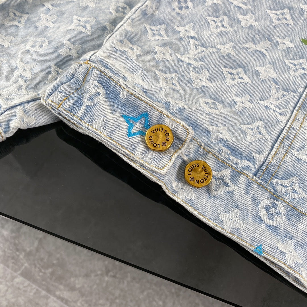 Conjunto LV Louis Vuitton Denim Monograma
