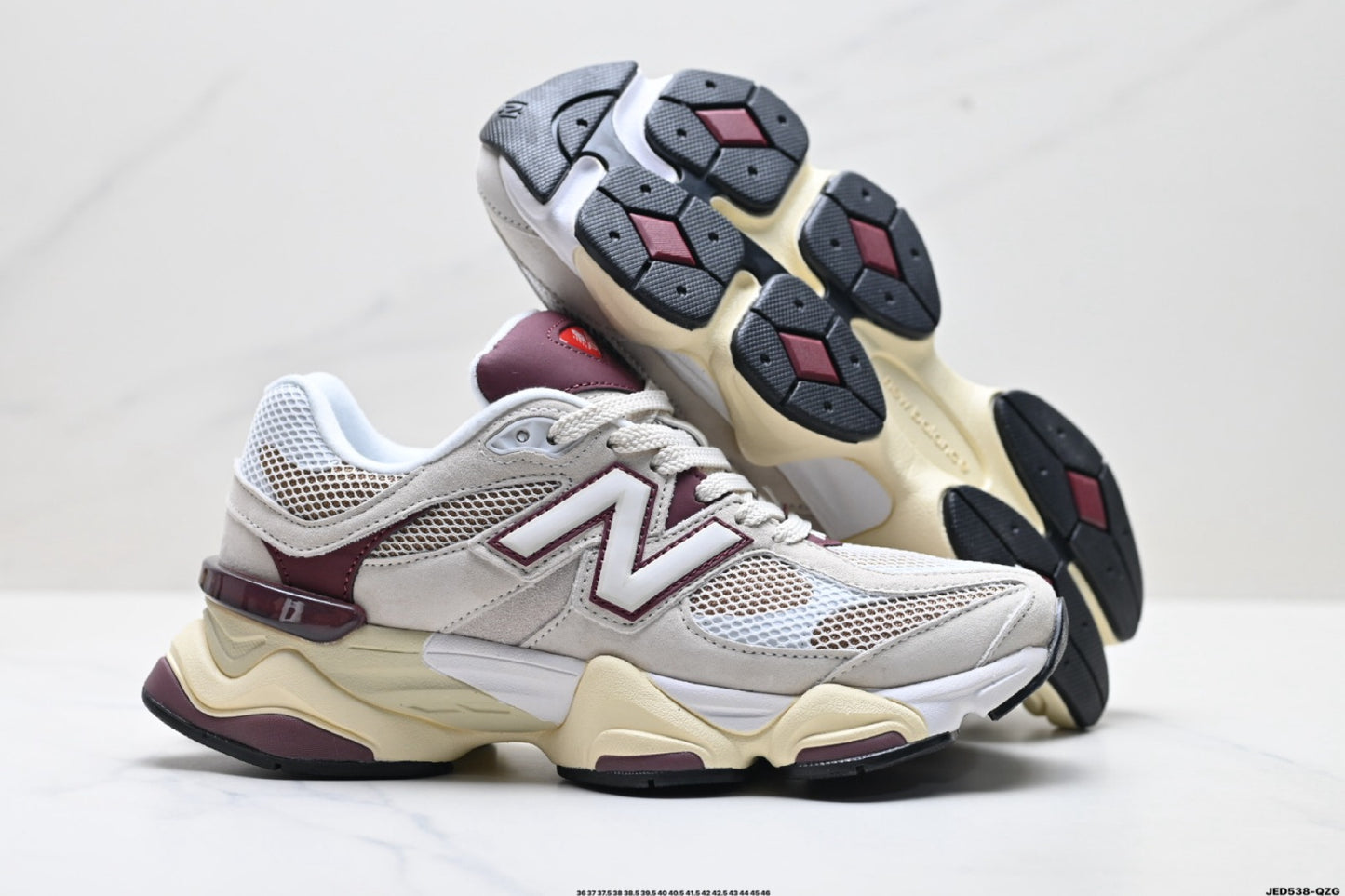 NB New Balance 9060 Linen Burgundy