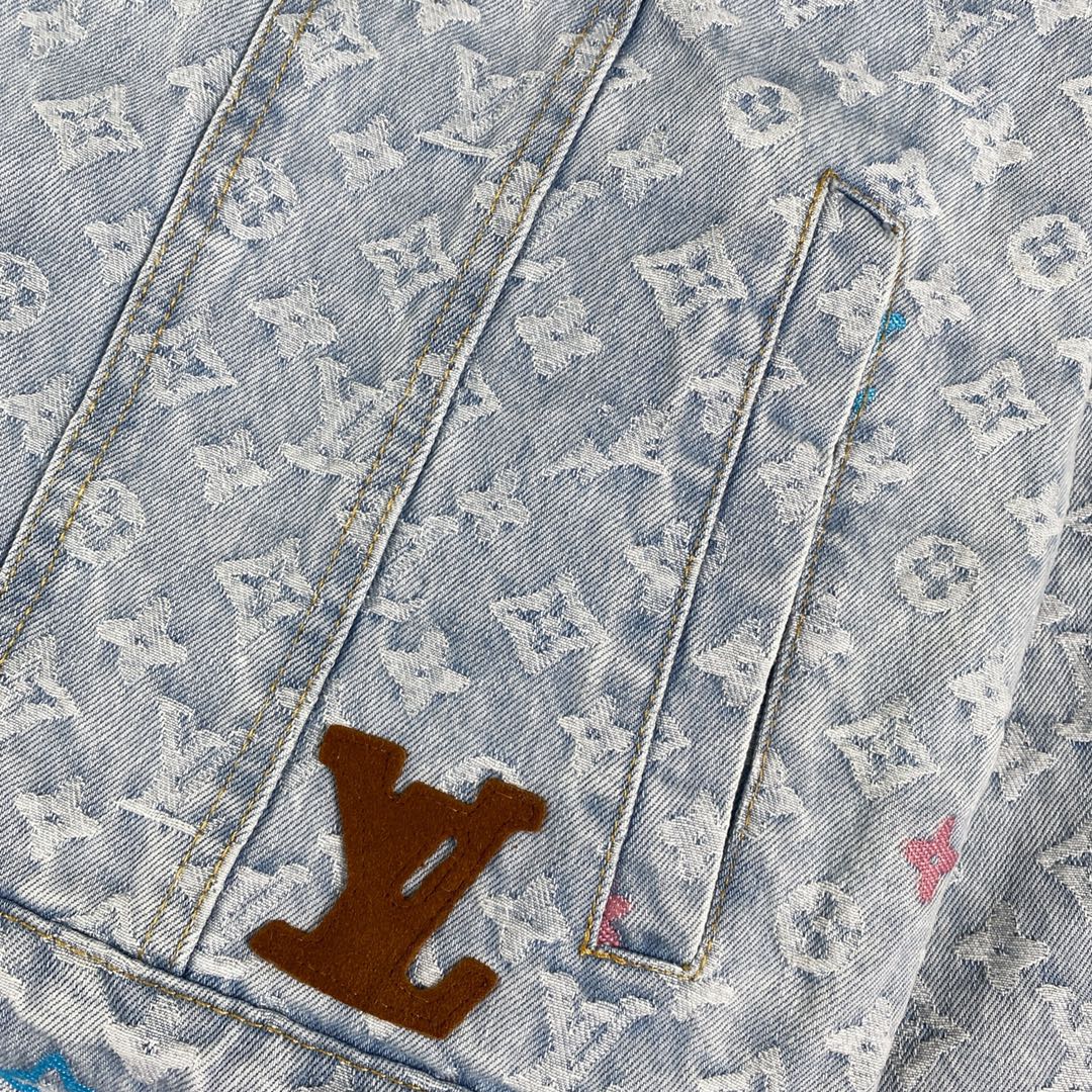 Conjunto LV Louis Vuitton Denim Monograma