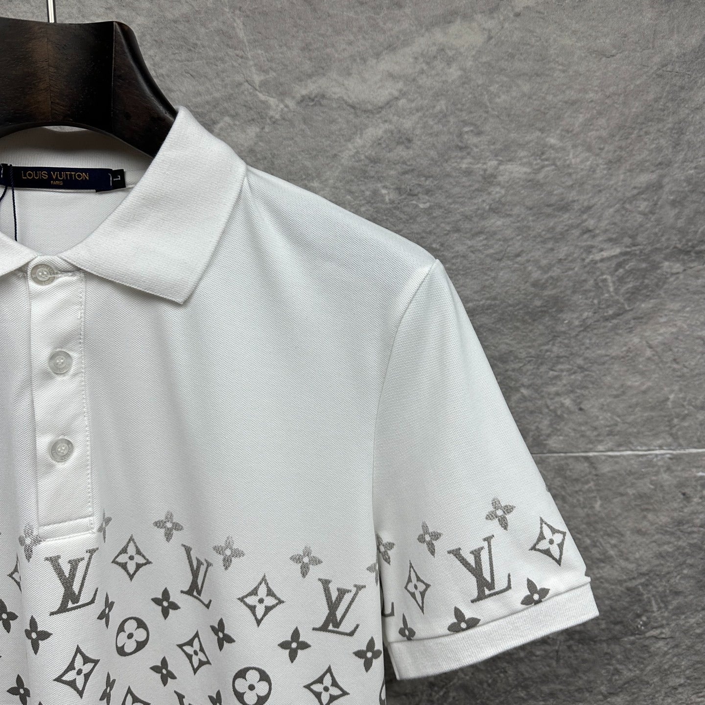 Gradient monogram printed LV Louis Vuitton polo