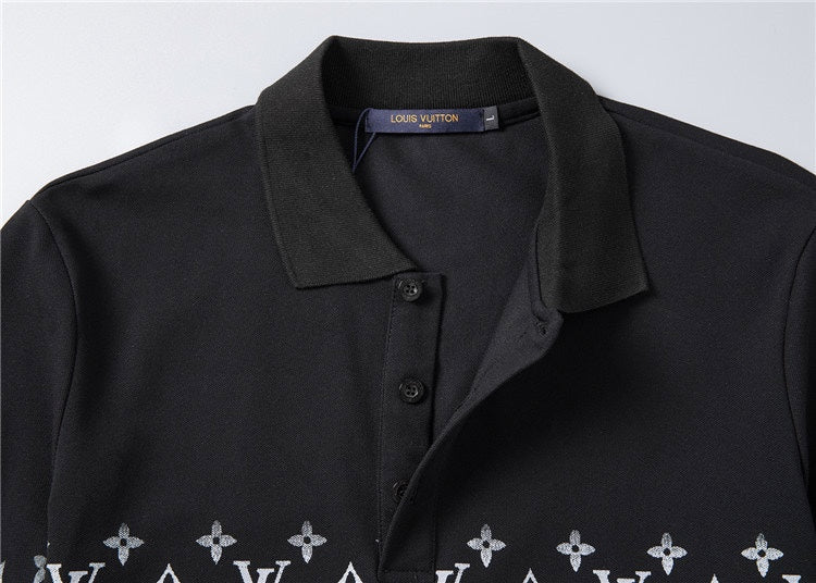 Gradient monogram printed LV Louis Vuitton polo