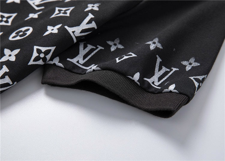 Gradient monogram printed LV Louis Vuitton polo
