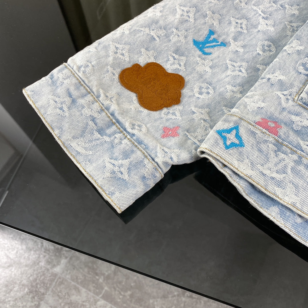 Conjunto LV Louis Vuitton Denim Monograma