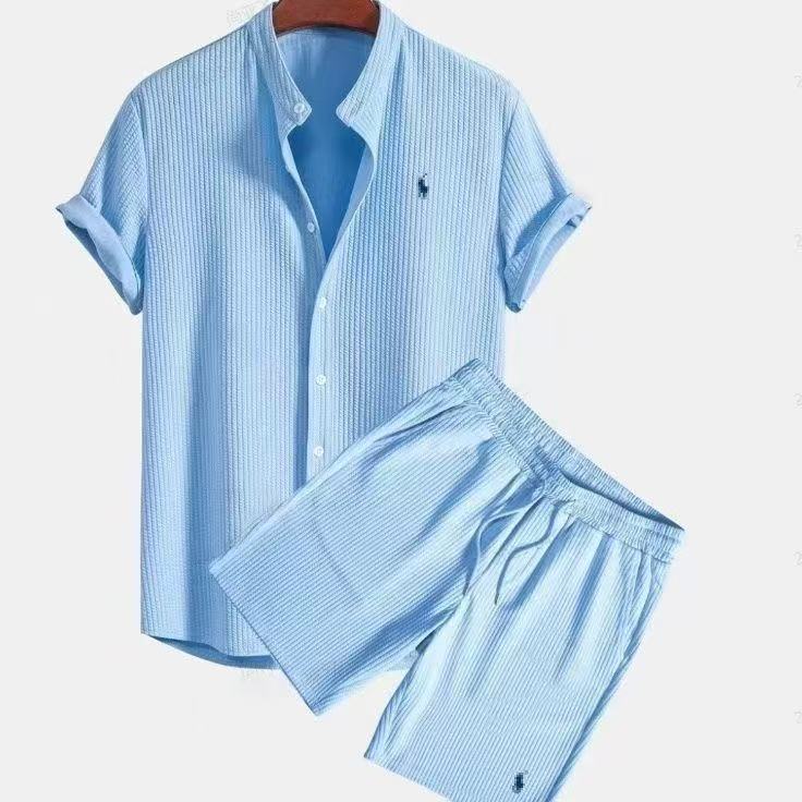 Conjunto Ralph Lauren em tecido seersucker