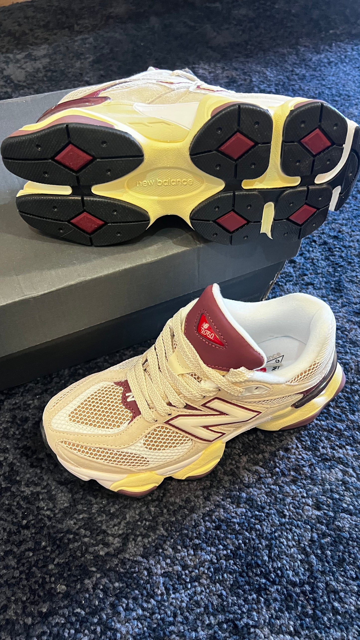 NB New Balance 9060 Linen Burgundy