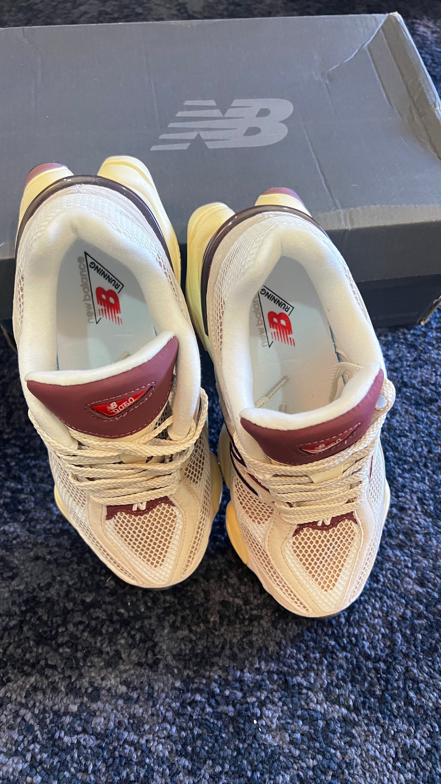 NB New Balance 9060 Linen Burgundy