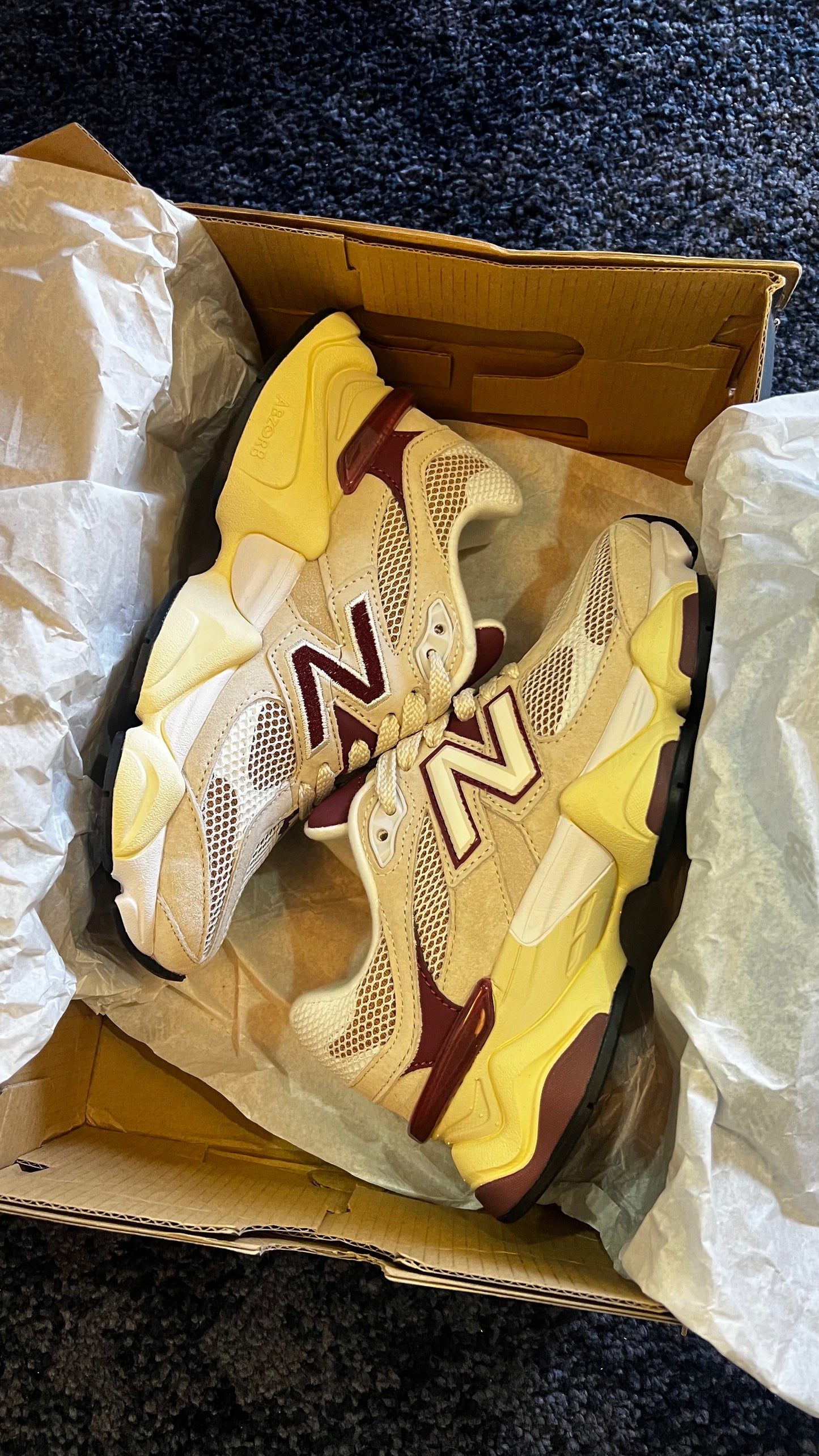 NB New Balance 9060 Linen Burgundy