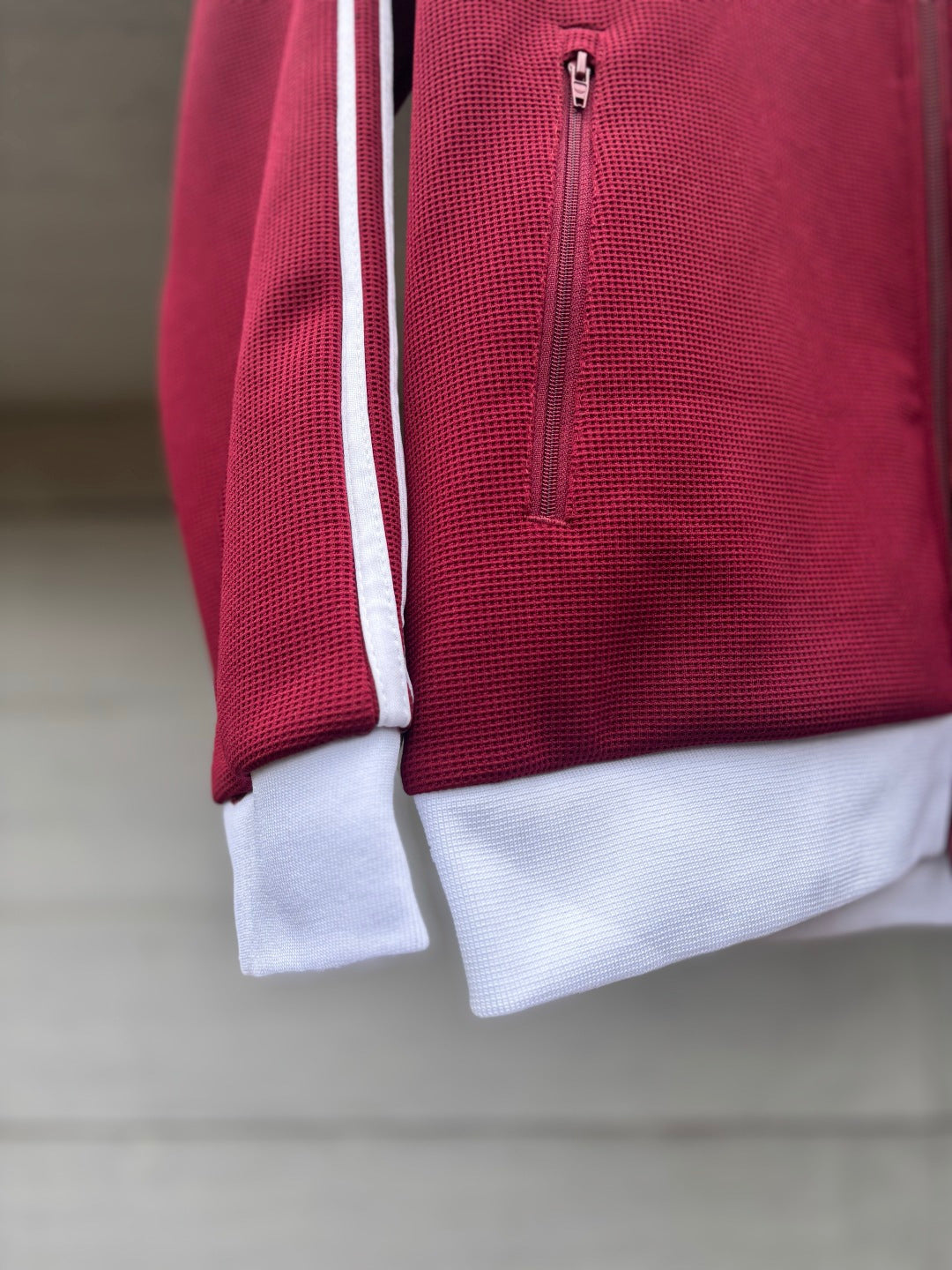 Adidas Originals Knit Track Top Rojo + Blanco