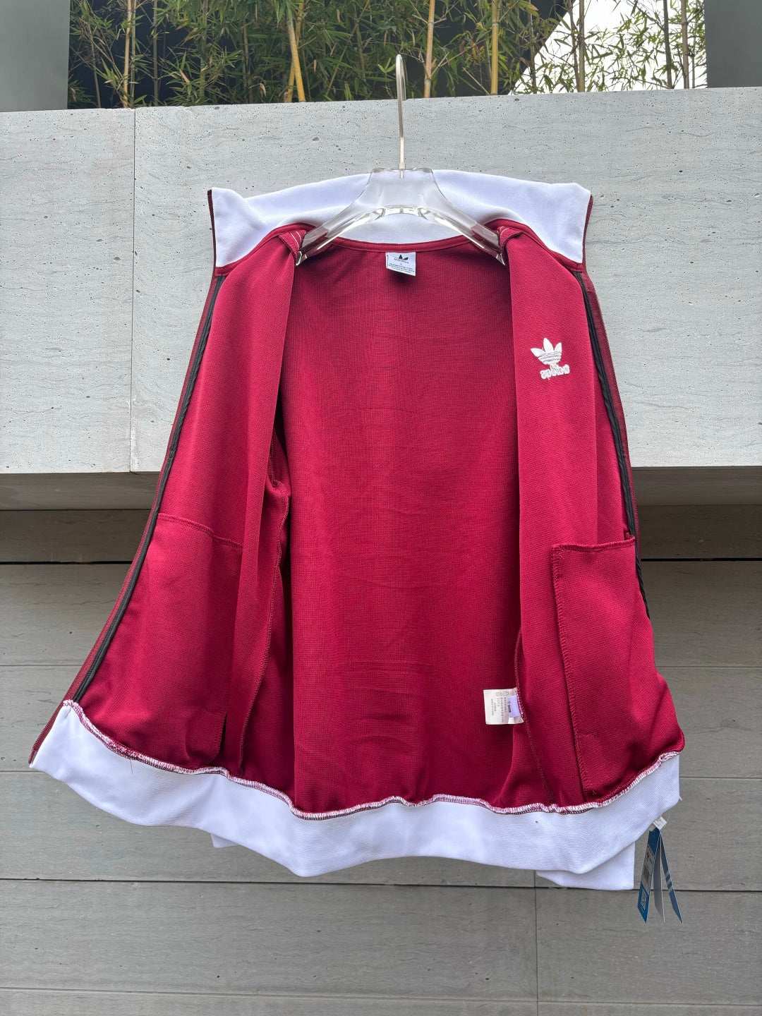 Adidas Originals Knit Track Top Rojo + Blanco