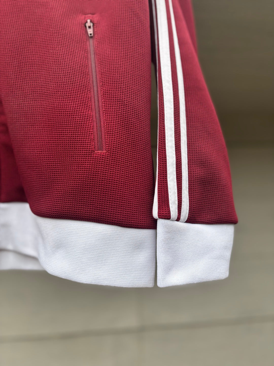 Adidas Originals Knit Track Top Rojo + Blanco